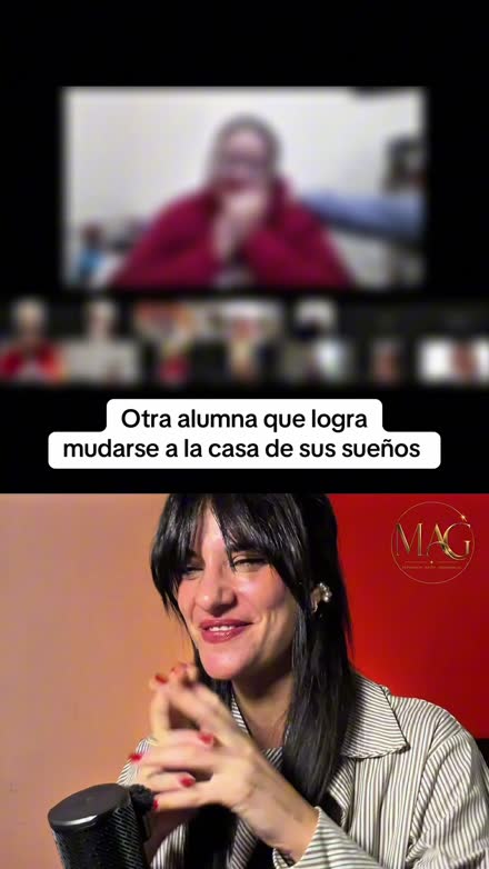 Alumna de MAG contando cómo se mudó a la casa de sus sueños